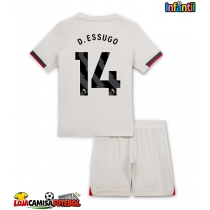Camisa de Futebol Chelsea Dario Essugo #14 Equipamento Secundário Infantil 2025-26 Manga Curta (+ Calças curtas)